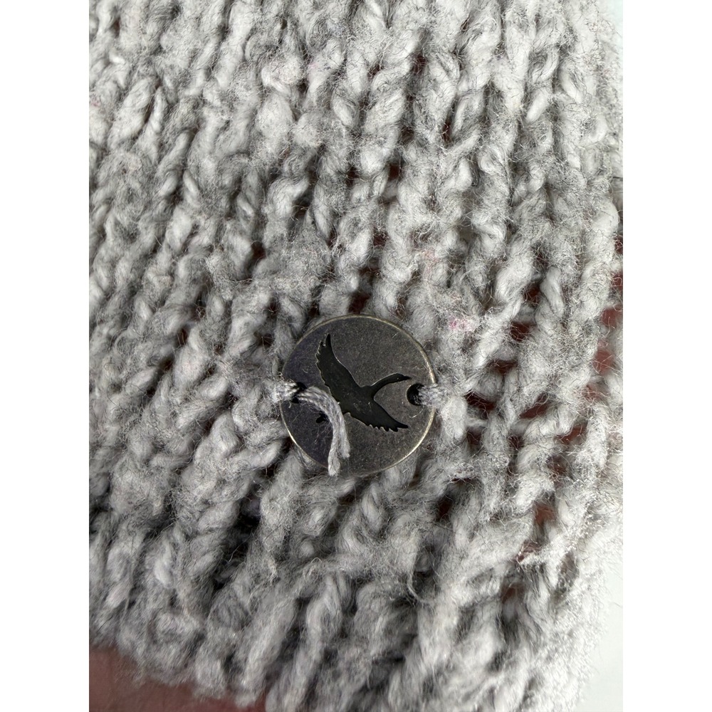 Eddie Bauer Womens Sweater Gray Cowl Neck Marled Knit Loungewear S - Picture 6 of 6